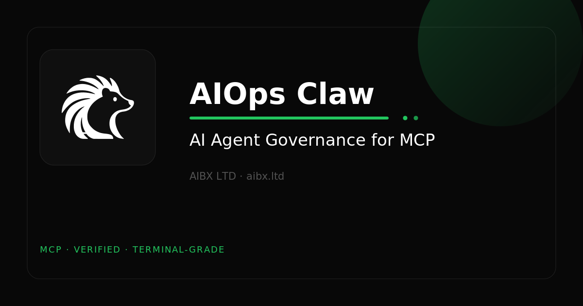 AIOps Claw — AI Agent Governance